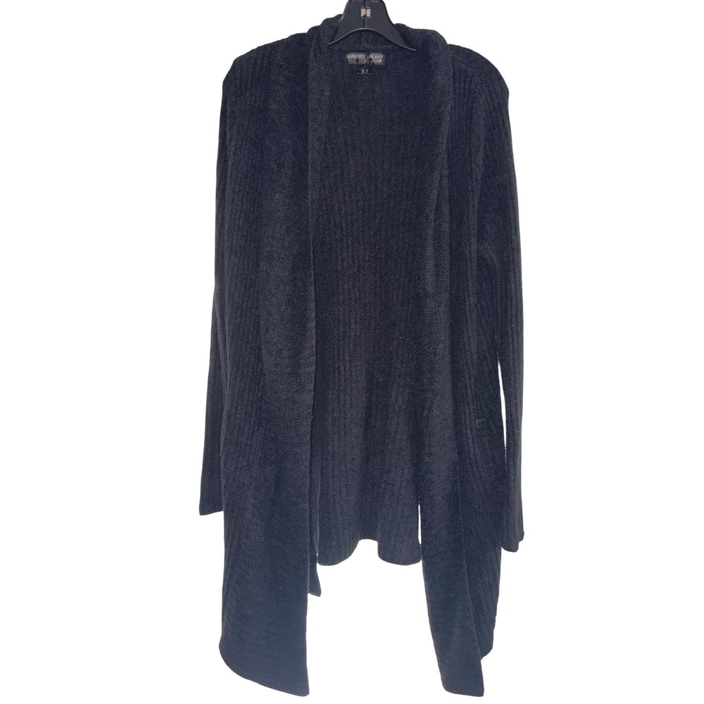 Barefoot Dreams CozyChic Lite Cardigan Navy Open Front Wrap Sweater‎ Small 494